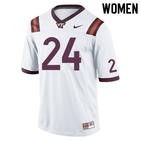 Women #24 Terius Wheatley Virginia Tech Hokies College Football Jerseys Sale-Maroon